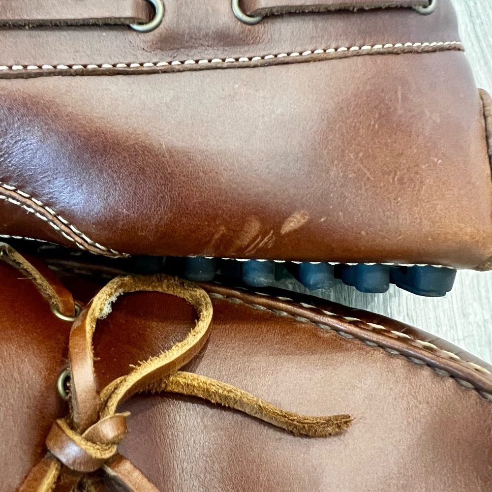 Mens Brown Leather Moccasins - Picture 7 of 10